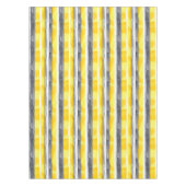 Nappe Aquarelle gris jaune blanc rayé (Devant)