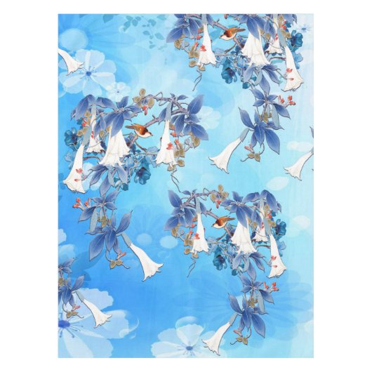 Nappe Aquarelle illustrée Fleur de lune (Devant)