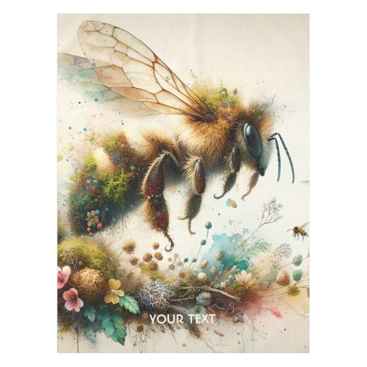 Nappe Aquarelle Imaginaire mignonne Abee Fleurs (Devant)