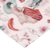 Nappe Aquarelle Japonaise Pagode Lotus Koi Poisson (Angle)