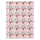 Nappe Aquarelle Japonaise Pagode Lotus Koi Poisson (Devant)