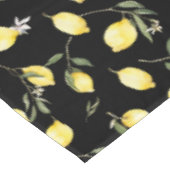 Nappe Aquarelle Lemons, Art Méditerranéen, été (Angle)