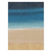 Nappe Aquarelle moderne Gold Blue Beach (Devant)