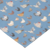 Nappe Aquarelle motif de poulet Denim Blue (Angle)