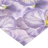 Nappe Aquarelle motif floral avec panneaux violets (Angle)