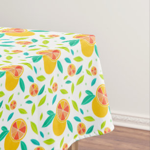Nappe Aquarelle Motif Oranges sucrées