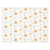 Nappe Aquarelle Oranges et Étoiles sur Beige (Devant (Horizontal))