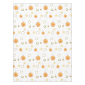 Nappe Aquarelle Oranges et Étoiles sur Beige (Devant)