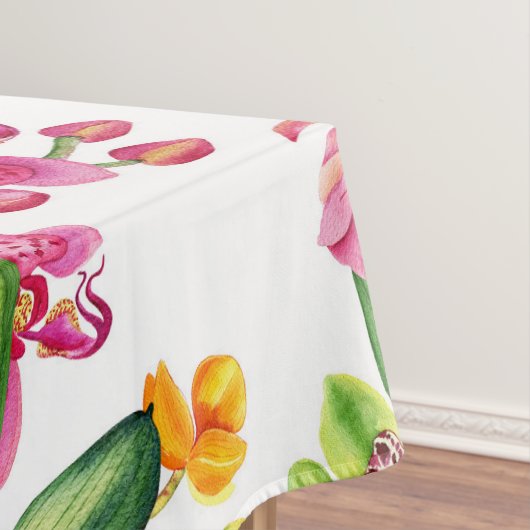 Nappe Aquarelle Orchidées Design 18 (In Situ)