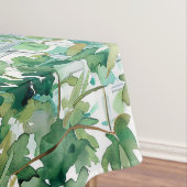 Nappe Aquarelle Pagode asiatique dans paysage verdoyant  (In Situ)