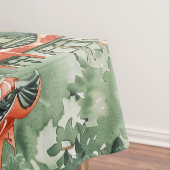 Nappe Aquarelle Pagode asiatique dans paysage verdoyant  (In Situ)