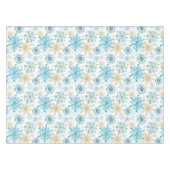 Nappe Aquarelle Parties scintillant bleue et or Flammes  (Devant (Horizontal))