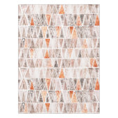 Nappe Aquarelle Pastel Terracotta Triangles Tribales (Devant)