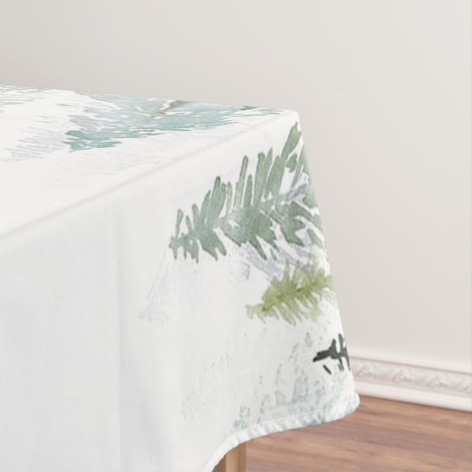 Nappe Aquarelle Pine Arbres (In Situ)