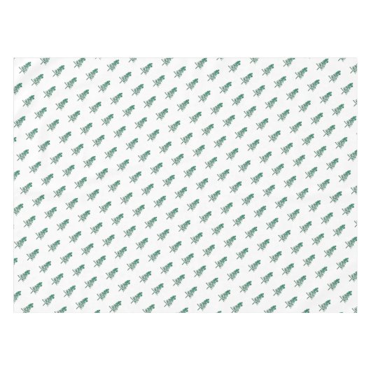 Nappe Aquarelle Pine Tree Noël (Devant (Horizontal))