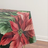 Nappe Aquarelle Poinsettia fleur Noël (In Situ)