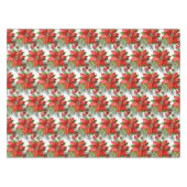 Nappe Aquarelle Poinsettia Noël (Devant (Horizontal))