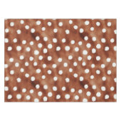 Nappe Aquarelle Pointe Polka dans Café Brown et blanc (Devant (Horizontal))