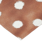 Nappe Aquarelle Pointe Polka dans Café Brown et blanc (Angle)