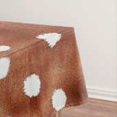 Nappe Aquarelle Pointe Polka dans Café Brown et blanc (In Situ)