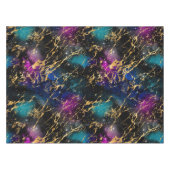 Nappe Aquarelle Rainbow & Black & Gold Marble Galaxy (Devant (Horizontal))