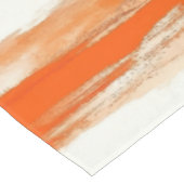Nappe Aquarelle rayée dans les tons café et orange (Angle)