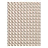 Nappe Aquarelle rennes de Noël verdure baie sainte (Devant)