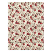 Nappe Aquarelle rose Bourgogne Motif (Devant)