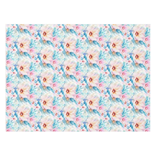 Nappe Aquarelle rose et bleu (Devant (Horizontal))