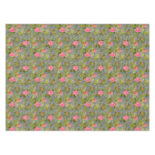 Nappe Aquarelle rose fleurs rose rétro fleurie botanique (Devant (Horizontal))
