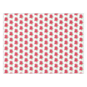 Nappe Aquarelle rouge de Noël Poinsettia (Devant (Horizontal))