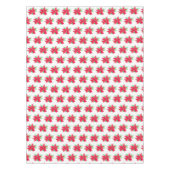 Nappe Aquarelle rouge de Noël Poinsettia (Devant)