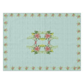 Nappe Aquarelle Rouge Gerbera Daisy avec verdure 52 po x (Devant (Horizontal))