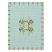 Nappe Aquarelle Rouge Gerbera Daisy avec verdure 52 po x (Devant)