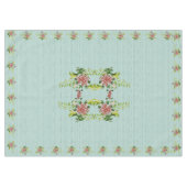 Nappe Aquarelle Rouge Gerbera Daisy avec verdure 60 po x (Devant (Horizontal))