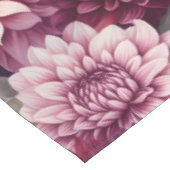 Nappe Aquarelle Rouge rose Dahlia Motif Design (Angle)