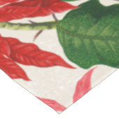 Nappe Aquarelle rouge rustique Poinsettia Flore Verdure (Angle)