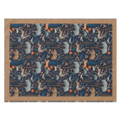 Nappe Aquarelle rustique Bois Animaux Arbres Noël (Devant (Horizontal))