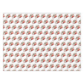 Nappe Aquarelle rustique Hiver Cardinal Holly Branche (Devant (Horizontal))