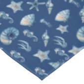 Nappe Aquarelle sous le Motif de mer (Angle)