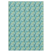 Nappe Aquarelle Tropical Blue Palm Leaf (Devant)