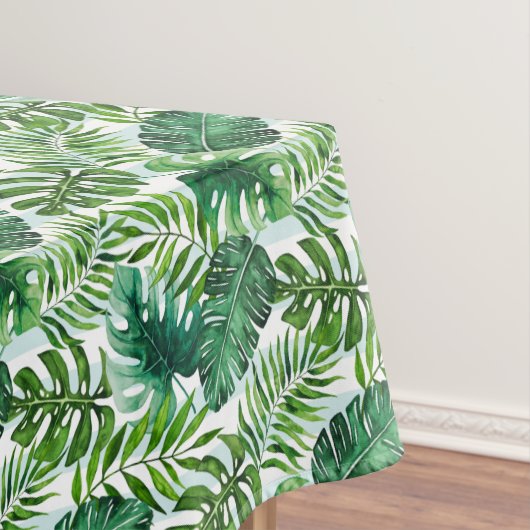 Nappe Aquarelle Tropical Feuilles Green Modern (In Situ)