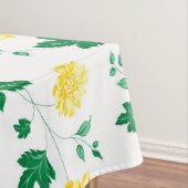 Nappe Aquarelle vert jaune moderne Floral (In Situ)