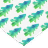 Nappe Aquarelle verte Pins de la forêt (Angle)
