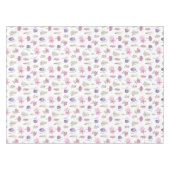 Nappe Aquarelle violet rose Fleur sauvage (Devant (Horizontal))