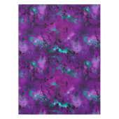 Nappe Aquarelle violette et Turquoise galaxie en marbre (Devant)