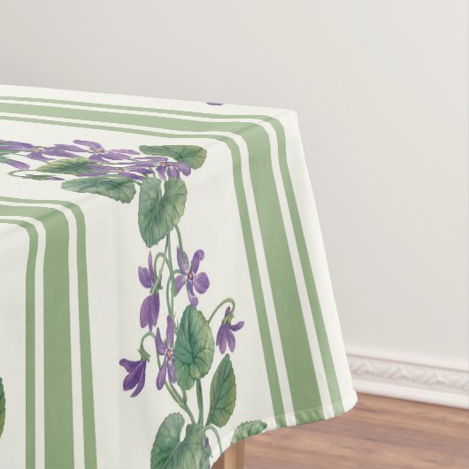 Nappe Aquarelle violettes et rayures (In Situ)