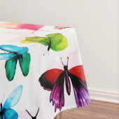 Nappe Aquarelle Whimsical Rainbow Forest Butterfly (In Situ)