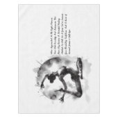 Nappe Aquarelle Yoga Reiki Pose King Pigeon à une jambe (Devant)