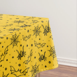 Nappe Araignées de chauve-souris d'Halloween Web sur gra